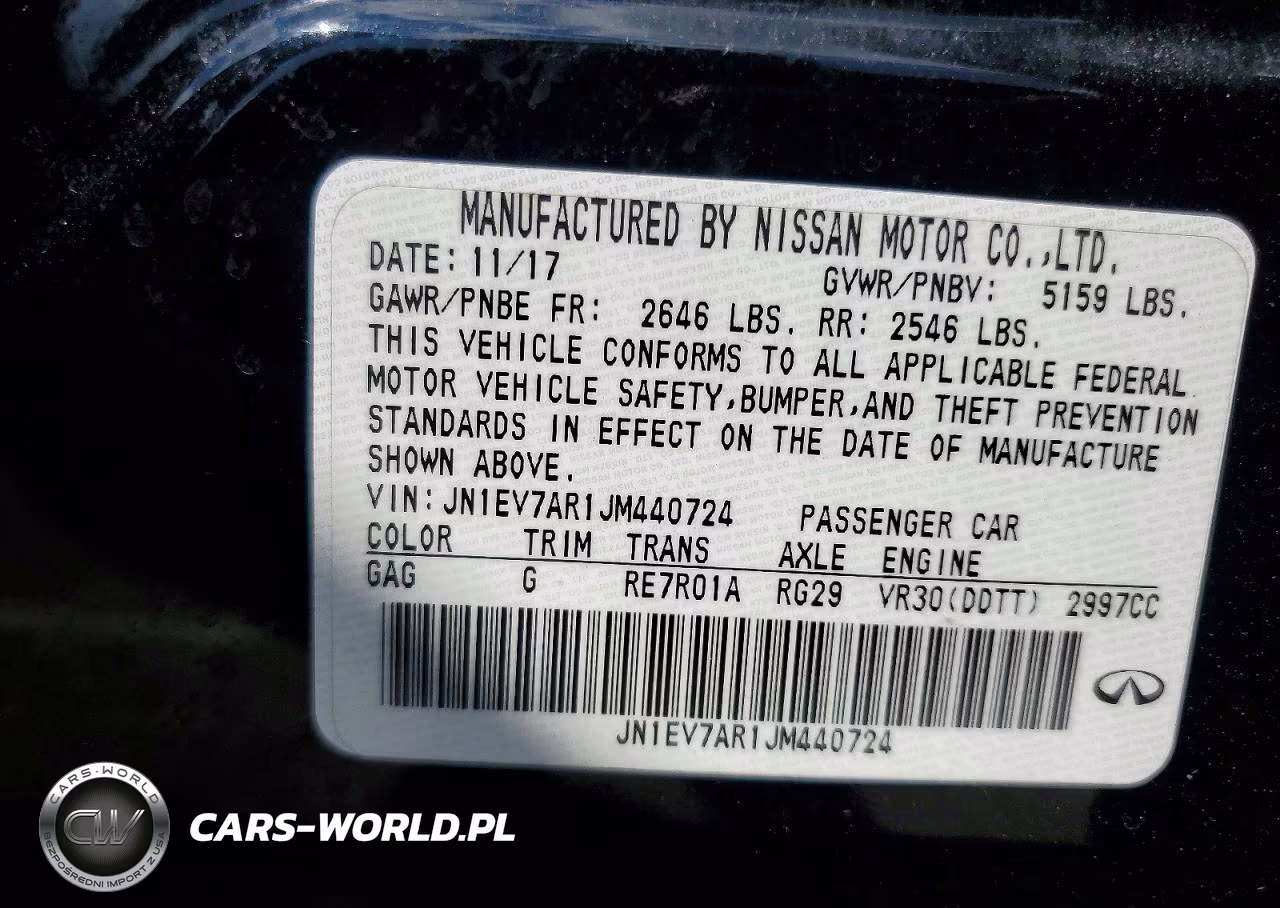 2018 INFINITI Q50 LUXE VIN:JN1EV7AR1JM440724 - 12