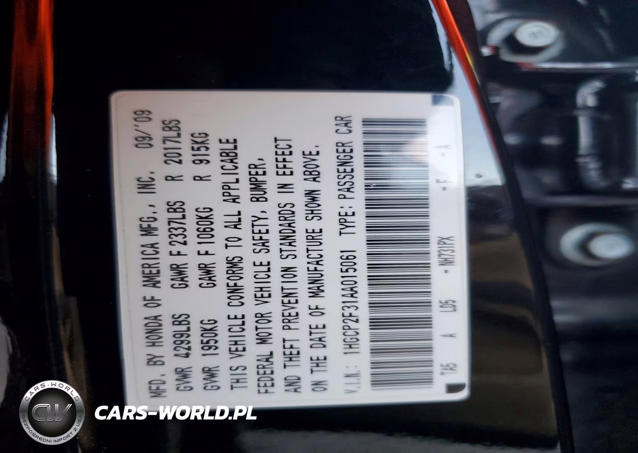 2010 Honda Accord Lx VIN:1HGCP2F31AA015061 - 13