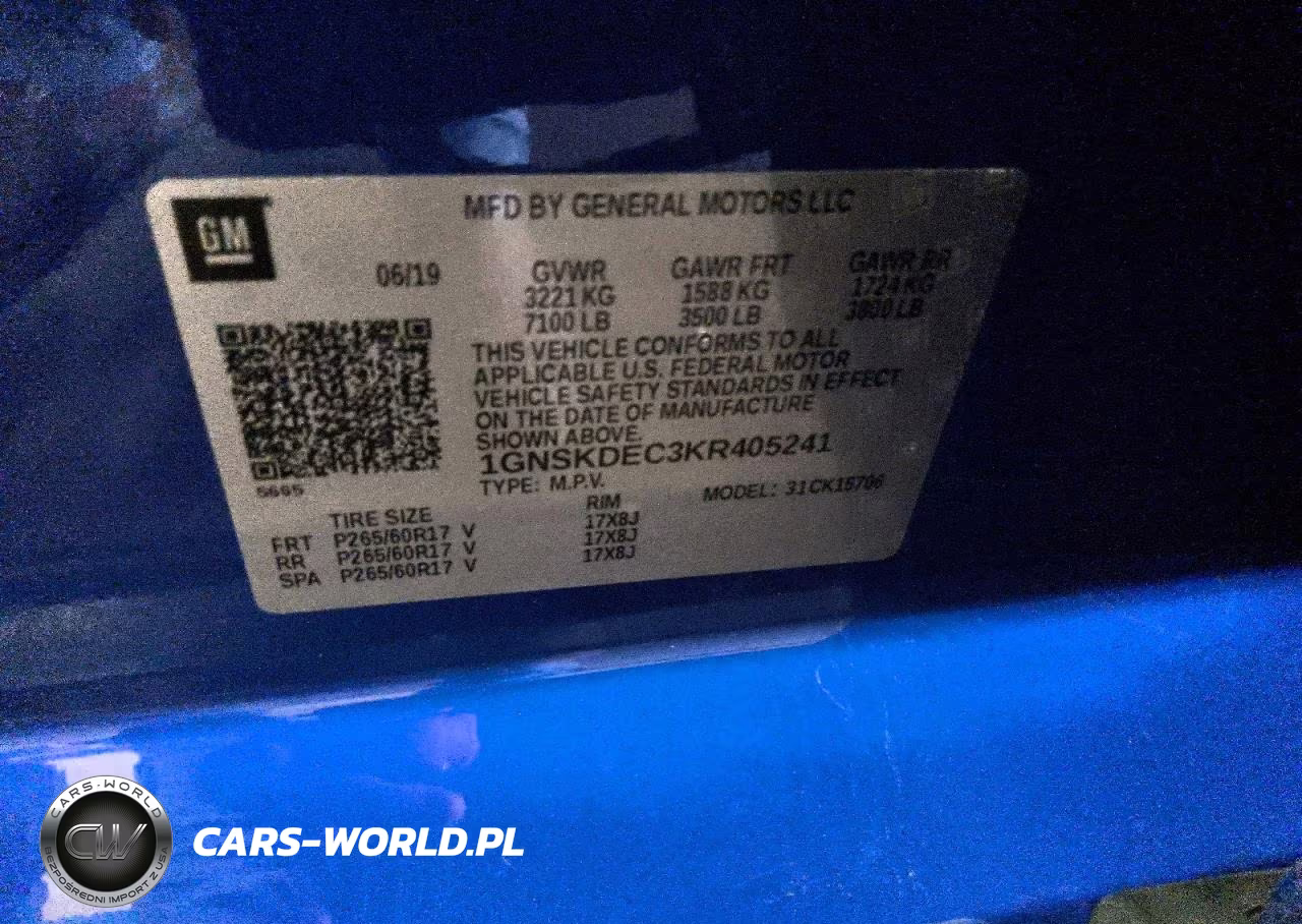2019 Chevrolet Tahoe Police VIN:1GNSKDEC3KR405241 - 13