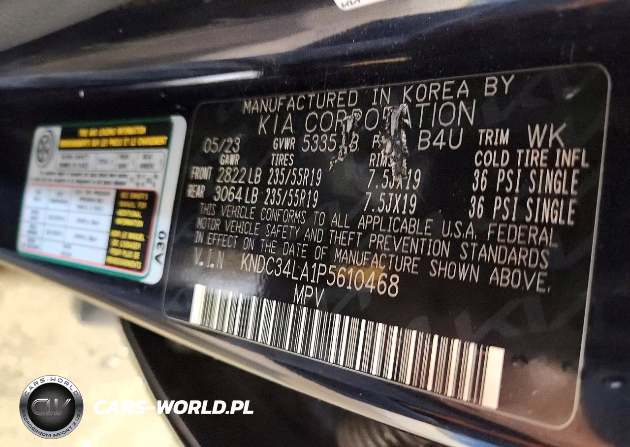 2023 Kia Ev6 Wind VIN:KNDC34LA1P5610468 - 12