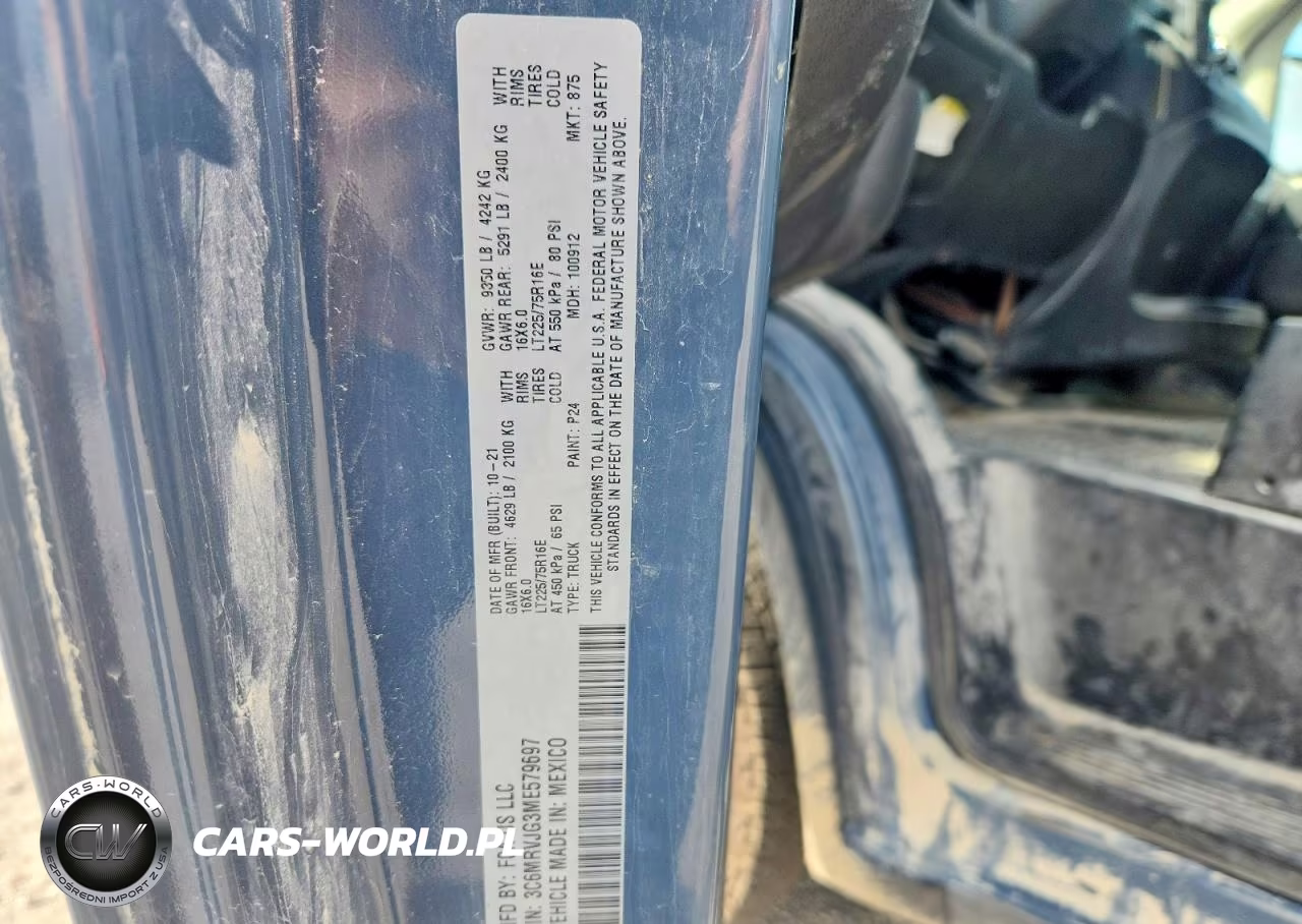 2021 Ram Promaster 3500 3500 High VIN:3C6MRVJG3ME579697 - 13