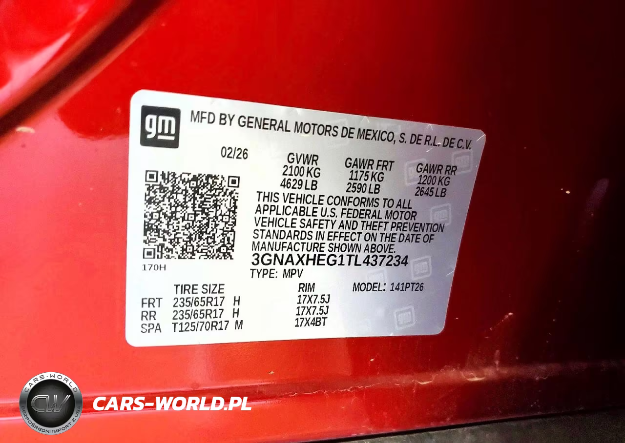 2026 Chevrolet Equinox Lt VIN:3GNAXHEG1TL437234 - 13