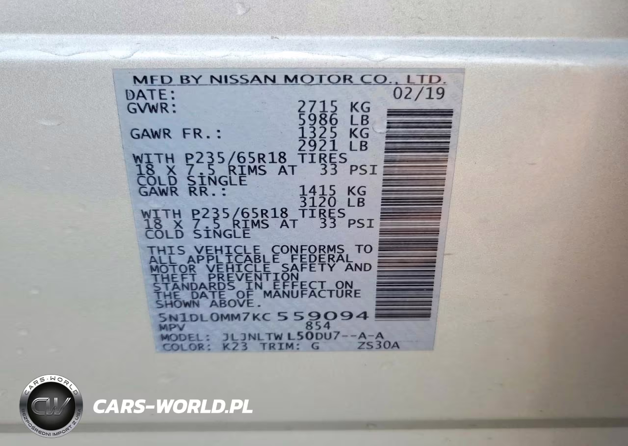 2019 Infiniti Qx60 Luxe VIN:5N1DL0MM7KC559094 - 13
