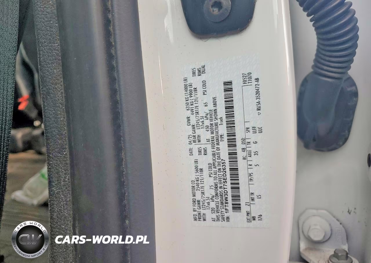 2025 Ford F350 Super Duty VIN:1FT8W3DT7SED26357 - 12