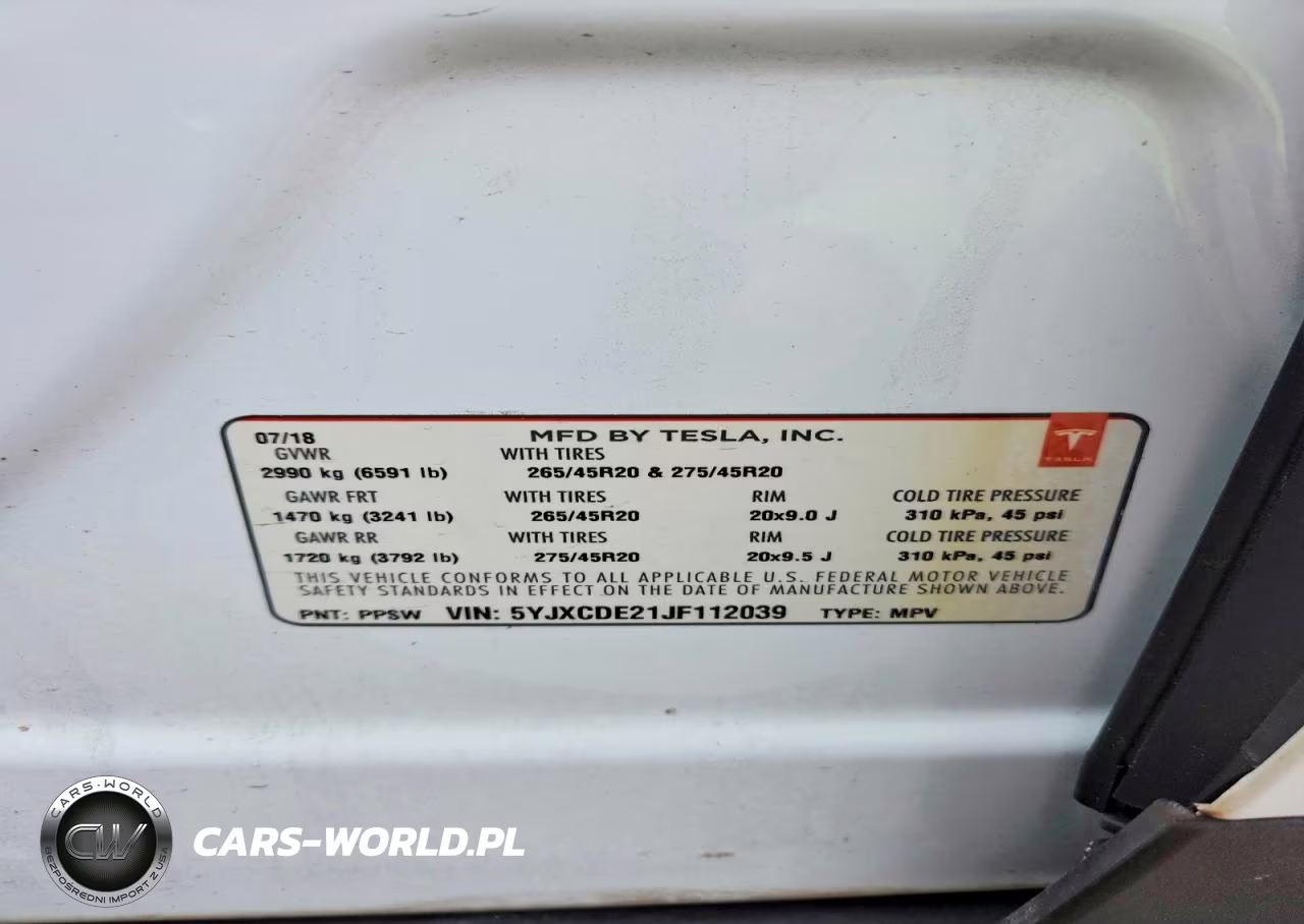 2018 Tesla Model X VIN:5YJXCDE21JF112039 - 14