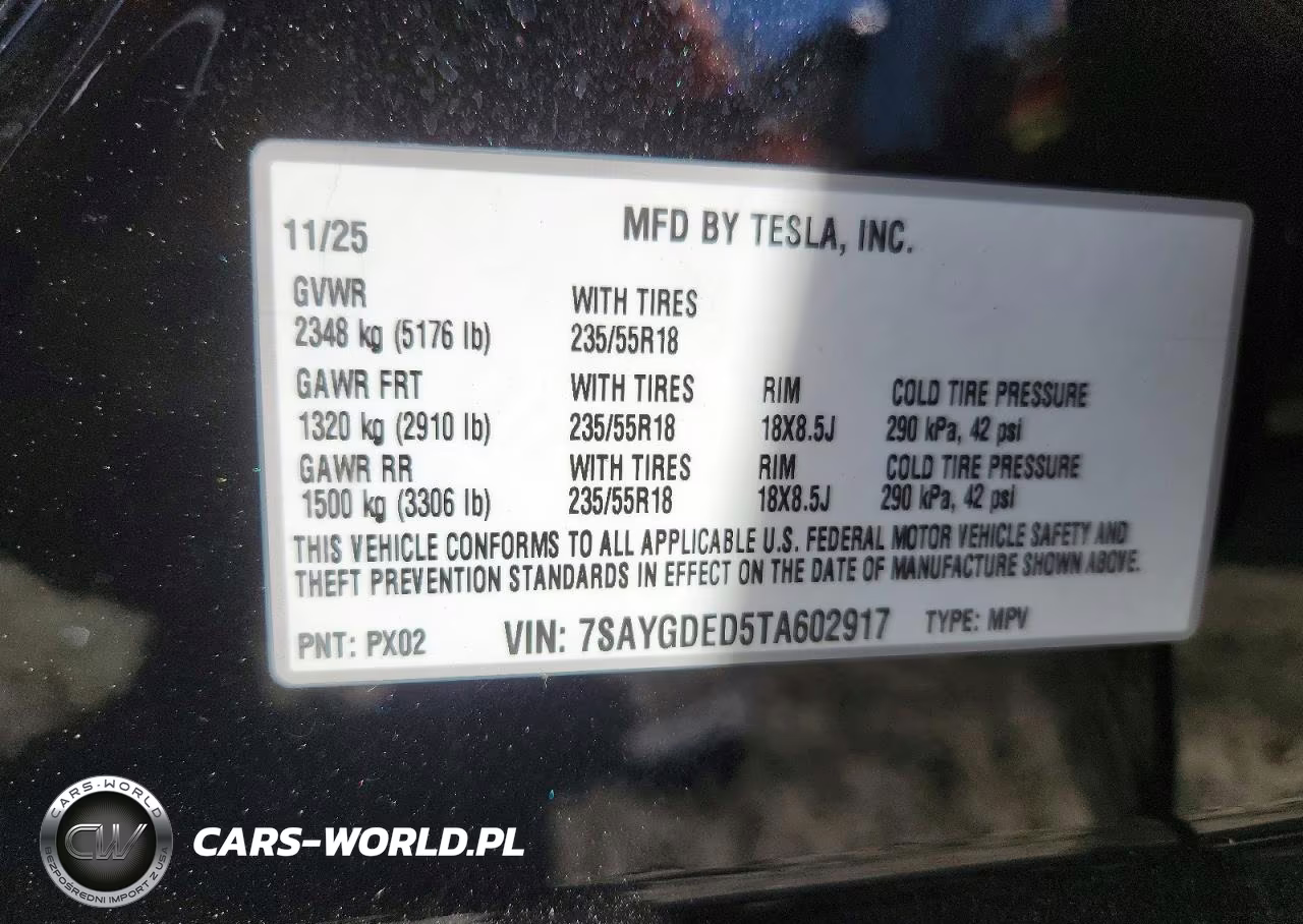 2026 Tesla Model Y VIN:7SAYGDED5TA602917 - 14