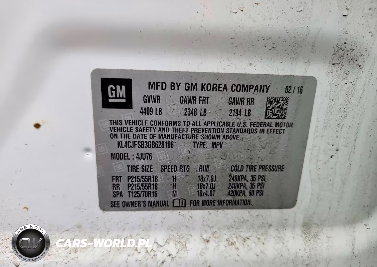 2016 Buick Encore Convenience VIN:KL4CJFSB3GB628106 - 13