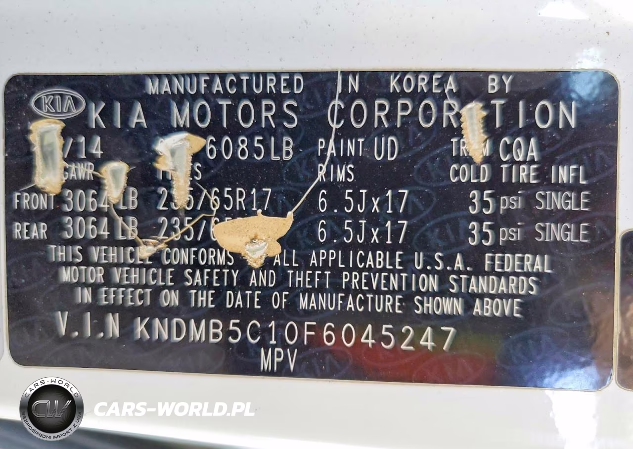 2015 Kia Sedona Lx VIN:KNDMB5C10F6045247 - 13