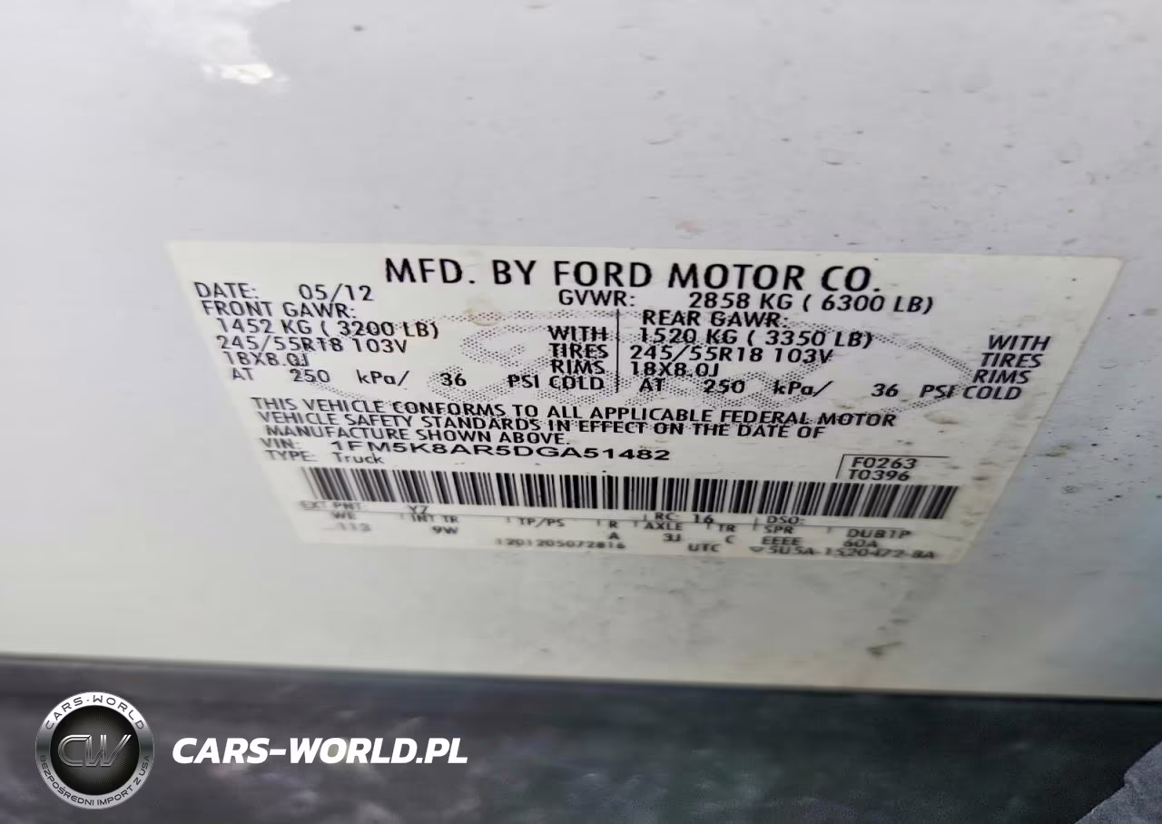 2013 Ford Explorer Police Interceptor VIN:1FM5K8AR5DGA51482 - 14
