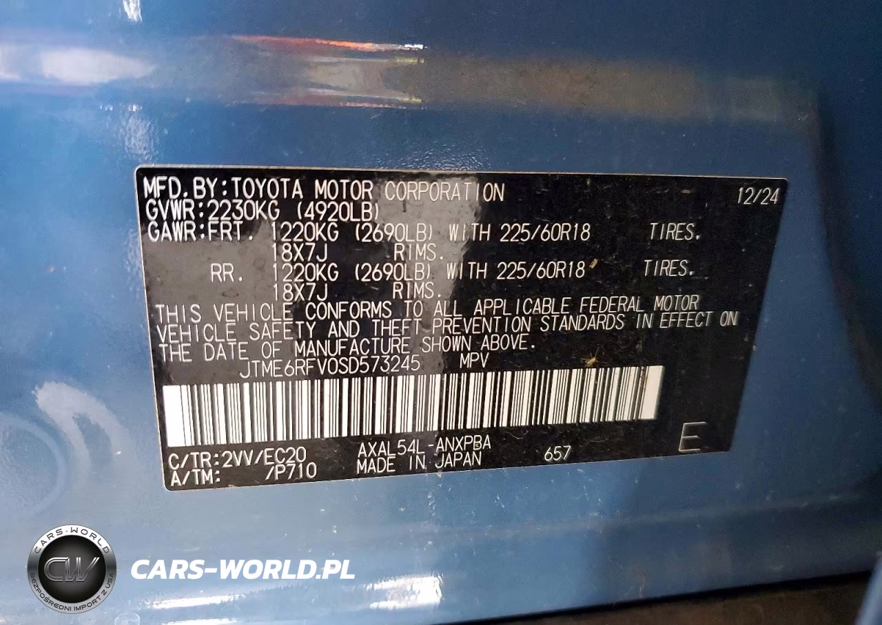 2025 Toyota Rav4 Xse VIN:JTME6RFV0SD573245 - 13