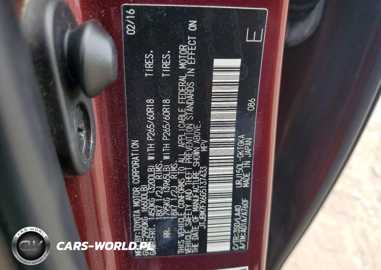 2016 Lexus Gx 460 VIN:JTJBM7FX6G5137433 - 12