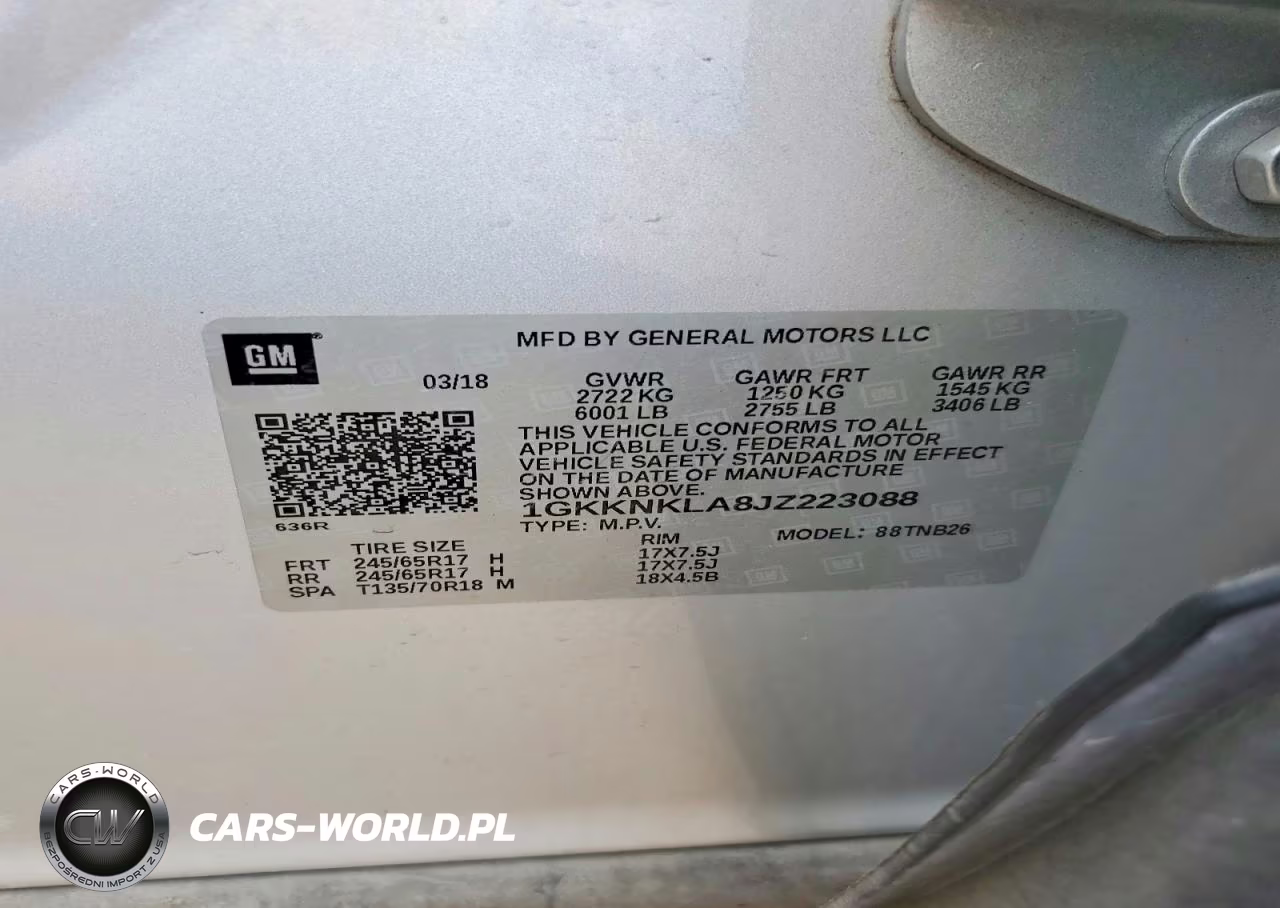2018 GMC Acadia Sle VIN:1GKKNKLA8JZ223088 - 12