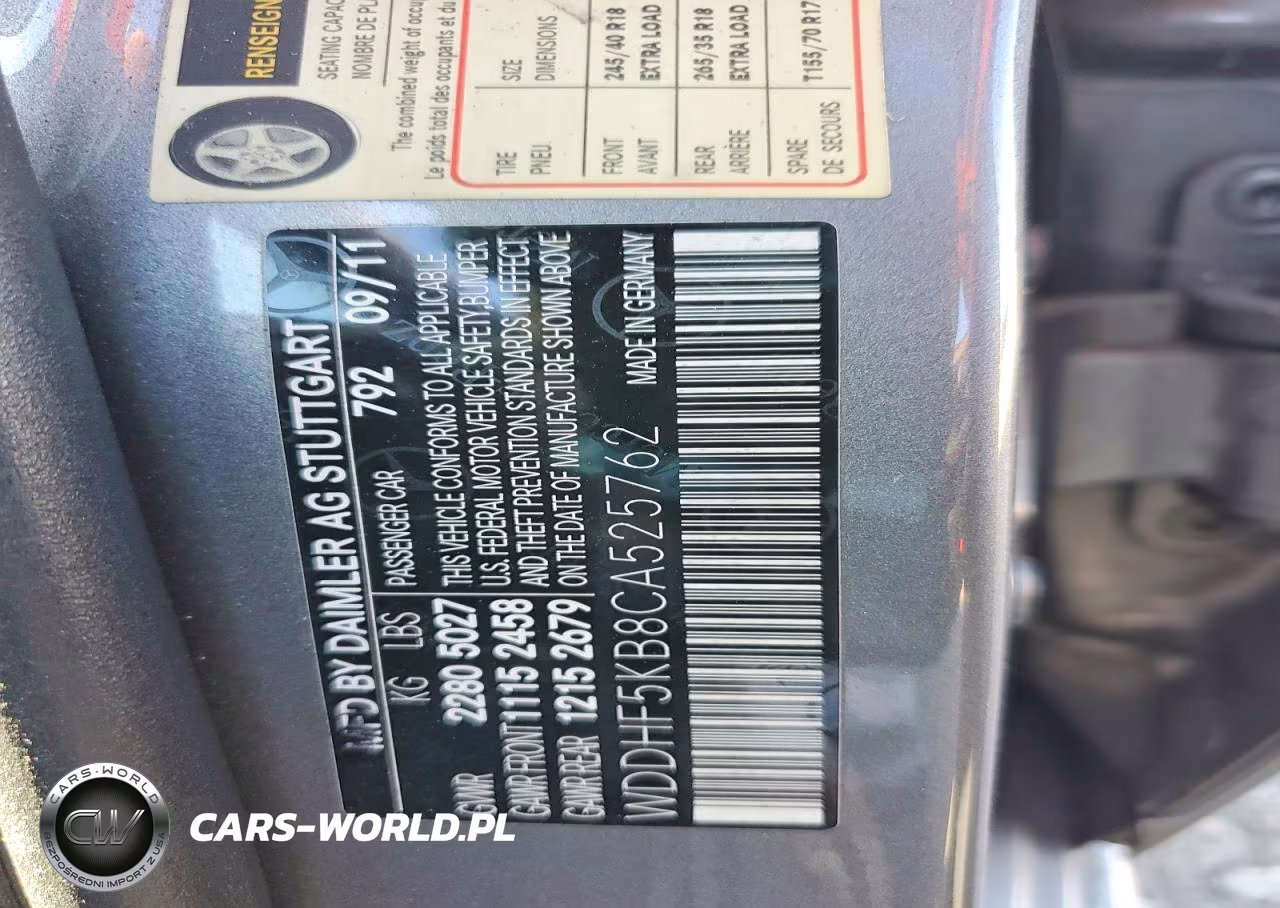 2012 Mercedes-Benz E 350 VIN:WDDHF5KB8CA525762 - 12