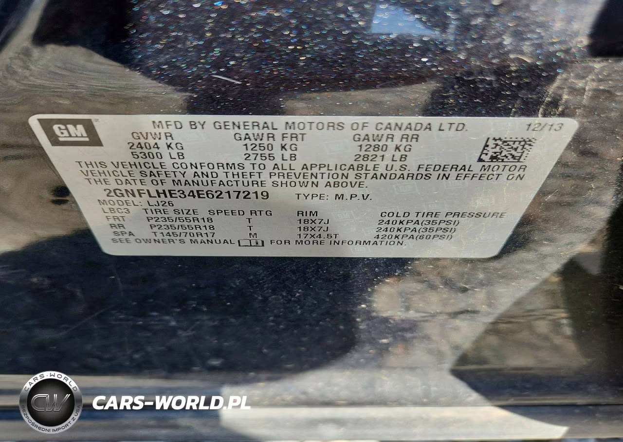 2014 Chevrolet Equinox Ltz VIN:2GNFLHE34E6217219 - 13