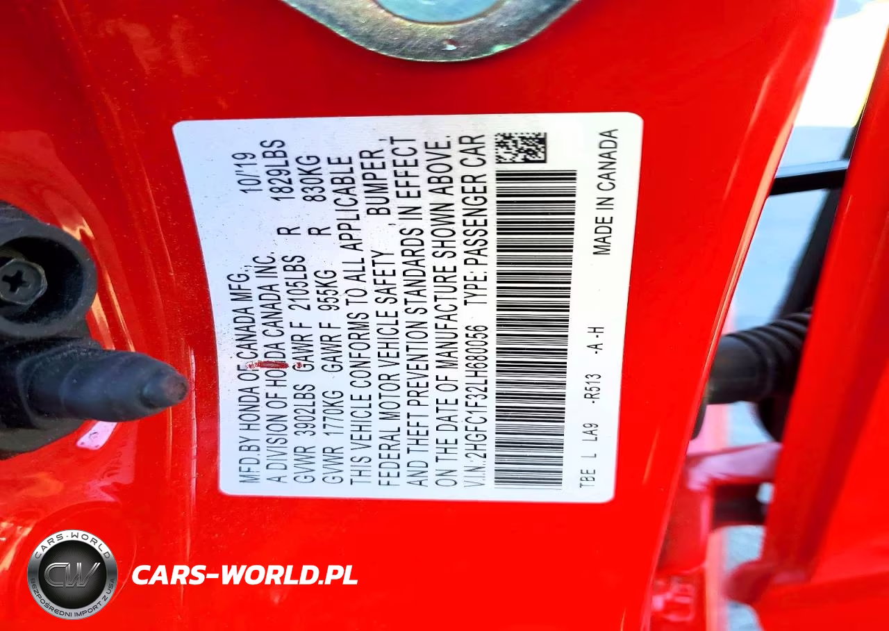 2020 Honda Civic Ex VIN:2HGFC1F32LH680056 - 12