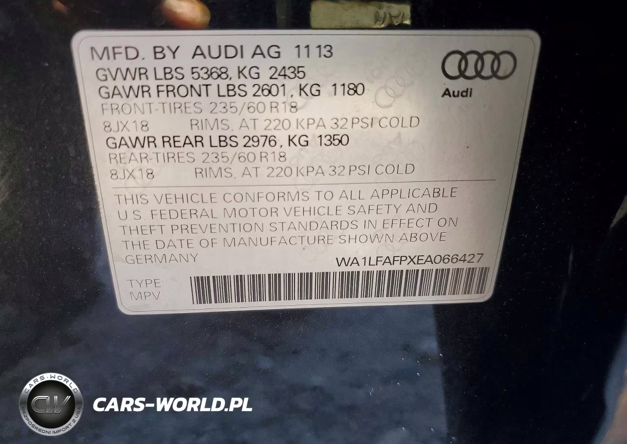 2014 Audi Q5 Premium Plus VIN:WA1LFAFPXEA066427 - 13