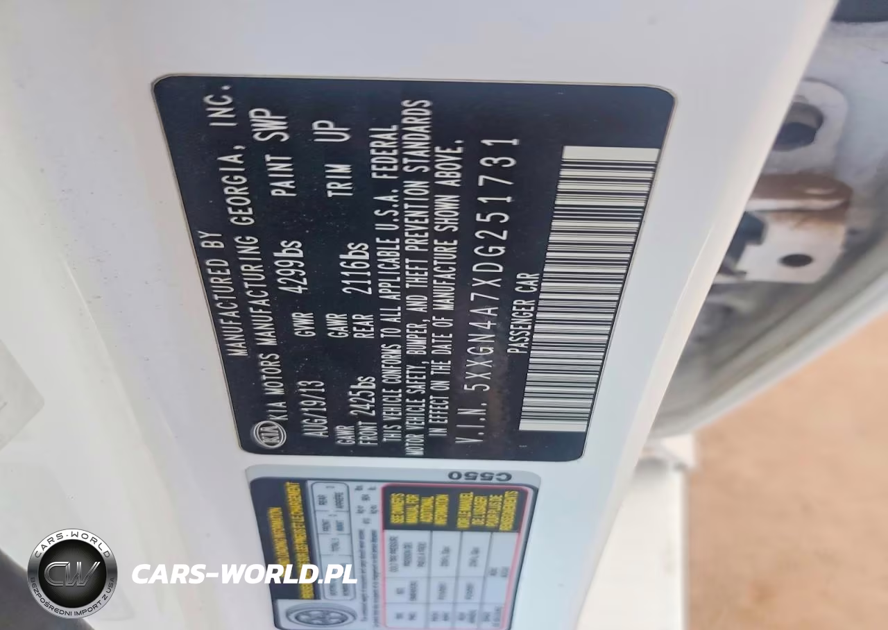 2013 Kia Optima Ex VIN:5XXGN4A7XDG251731 - 13