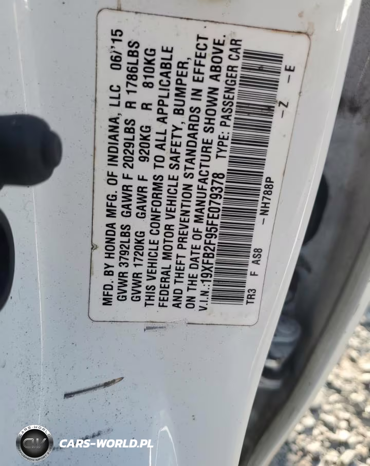 2015 Honda Civic Exl VIN:19XFB2F95FE079378 - 12