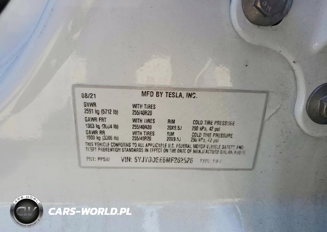 2021 Tesla Model Y VIN:5YJYGDEE6MF262526 - 12