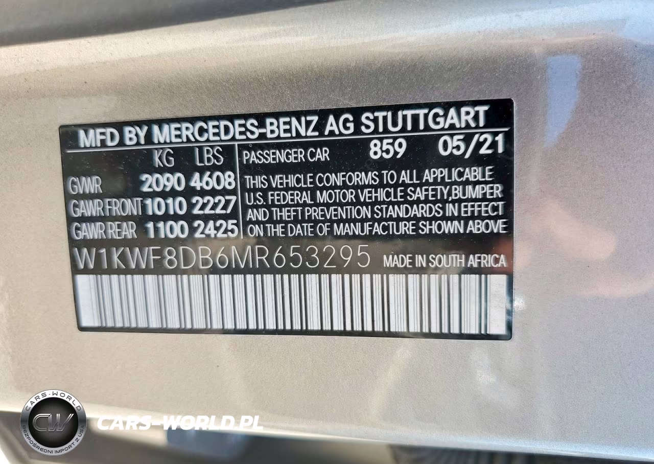 2021 Mercedes-Benz C 300 VIN:W1KWF8DB6MR653295 - 12