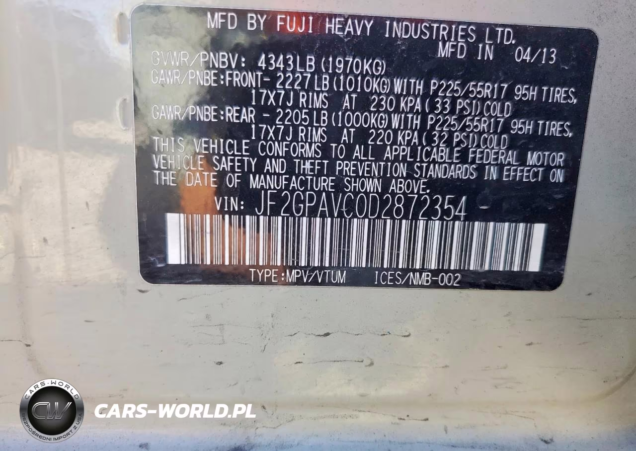 2013 Subaru Xv Crosstrek 2.0 Premium VIN:JF2GPAVC0D2872354 - 13