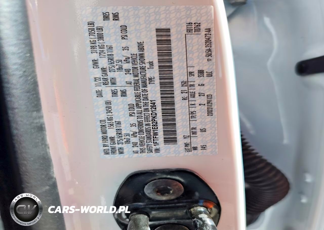 2023 Ford F150 Supercrew VIN:1FTFW1E82PKD12641 - 12