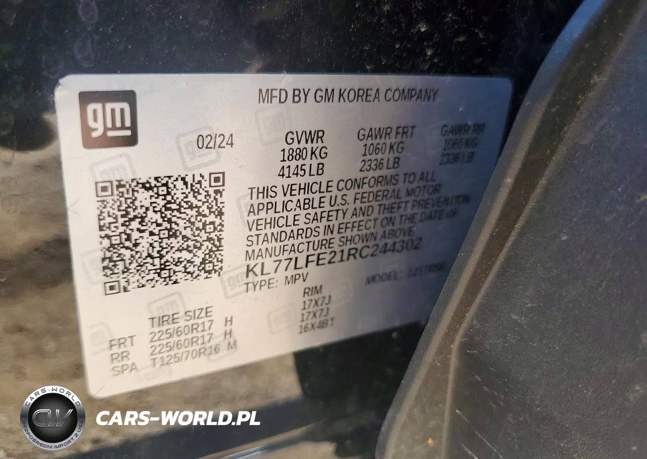 2024 Chevrolet Trax Ls VIN:KL77LFE21RC244302 - 12
