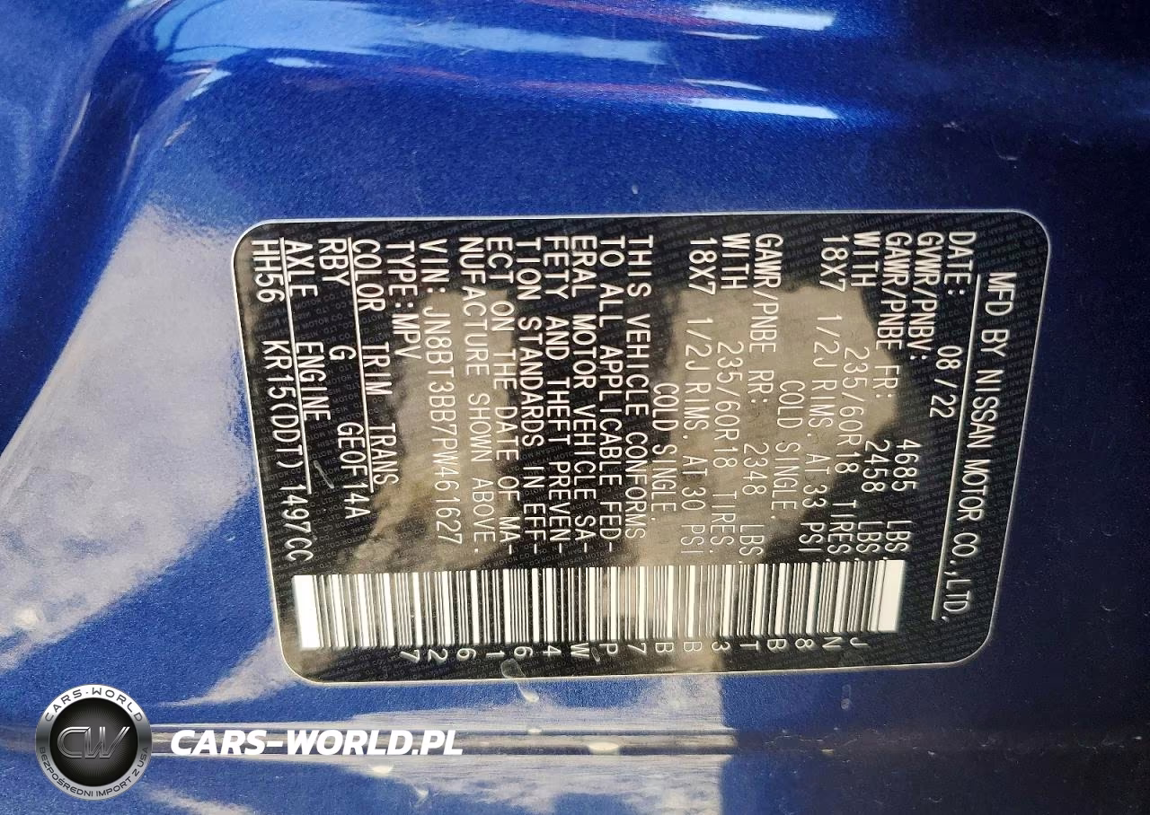 2023 Nissan Rogue Sv VIN:JN8BT3BB7PW461627 - 13