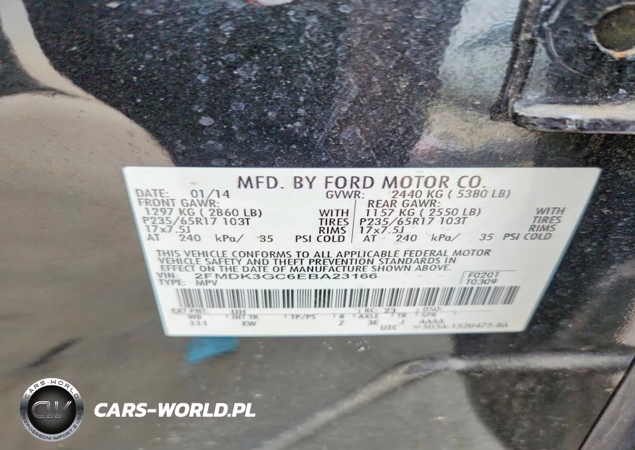 2014 Ford Edge Se VIN:2FMDK3GC6EBA23166 - 12