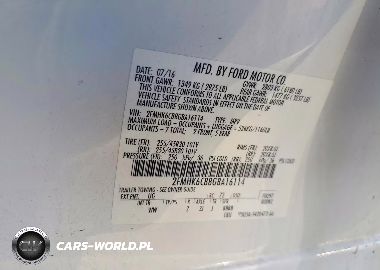 2016 Ford Flex Sel VIN:2FMHK6C88GBA16114 - 13