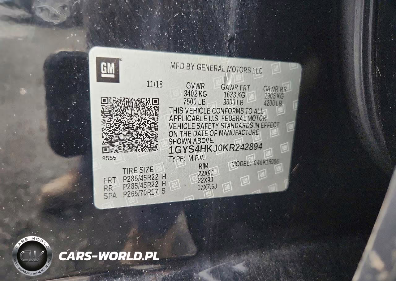 2019 Cadillac Escalade Esv Luxury VIN:1GYS4HKJ0KR242894 - 13
