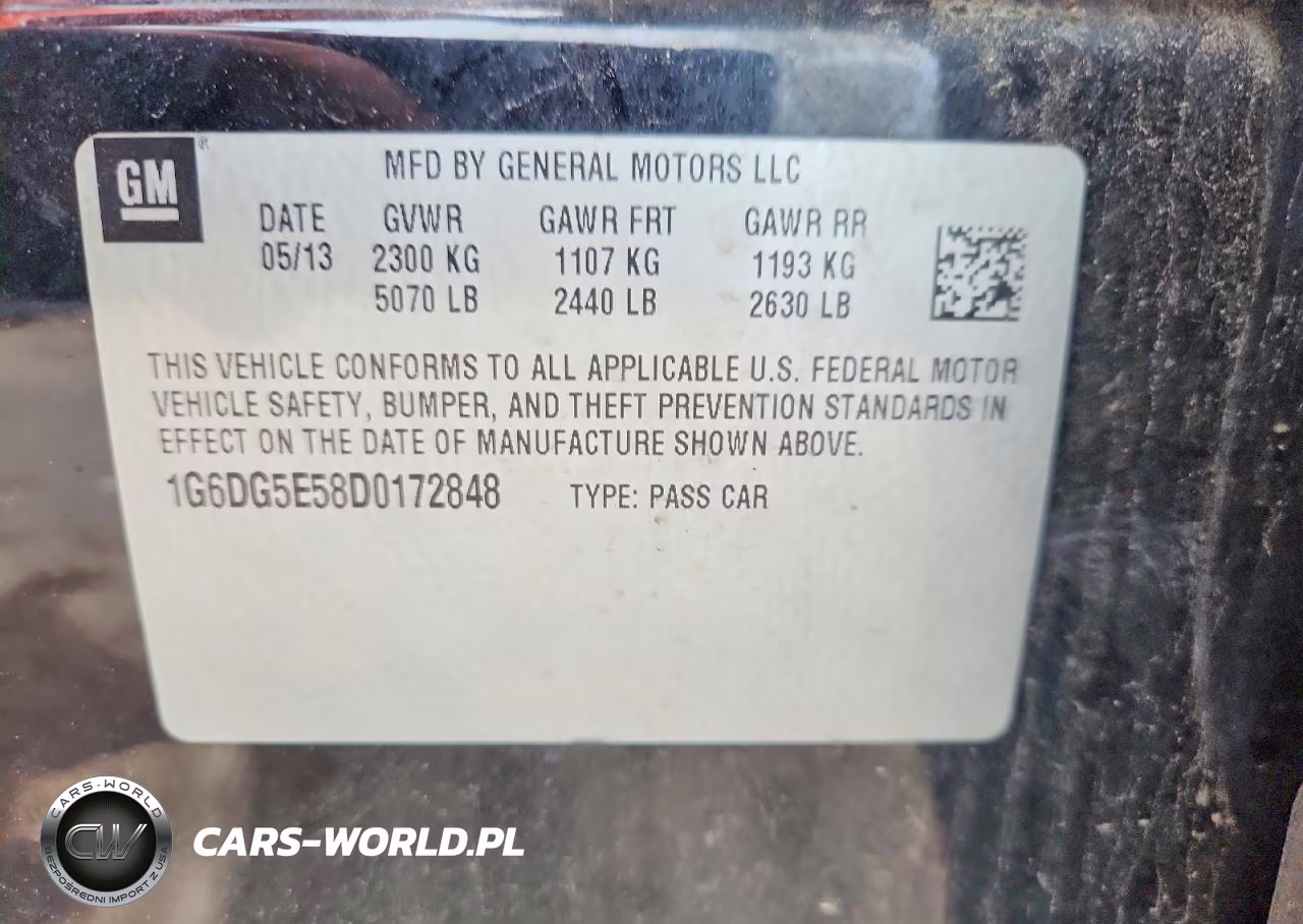 2013 Cadillac Cts Luxury Collection VIN:1G6DG5E58D0172848 - 12