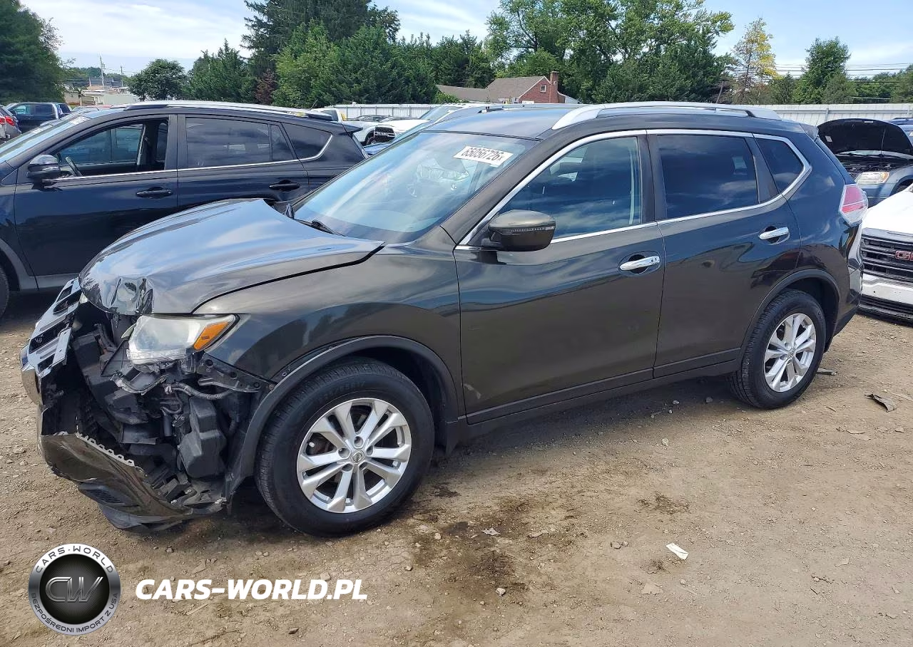 2016 Nissan Rogue Sv VIN:KNMAT2MV3GP710251 - 1