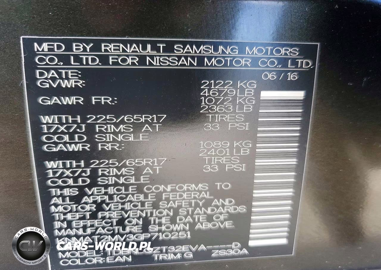 2016 Nissan Rogue Sv VIN:KNMAT2MV3GP710251 - 12