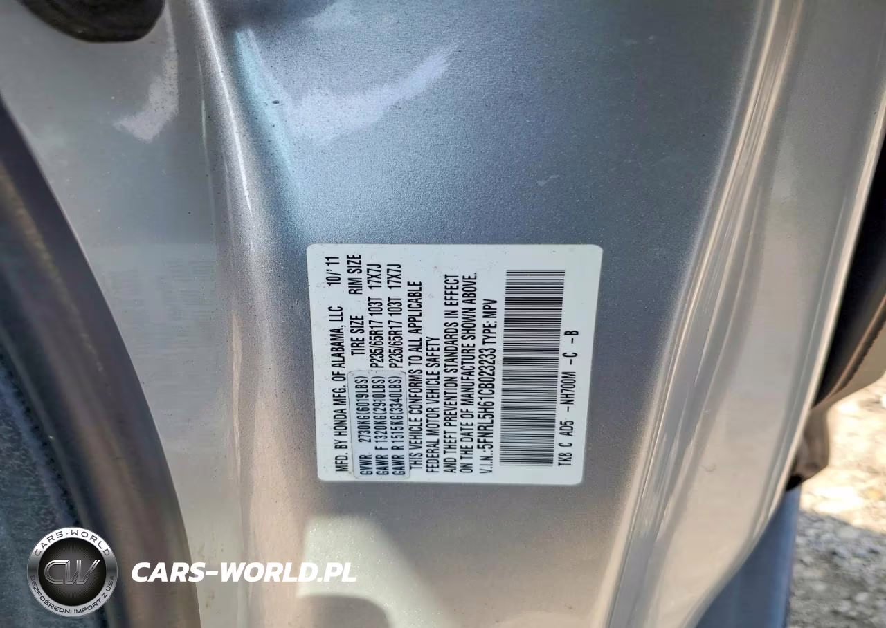 2012 Honda Odyssey Exl VIN:5FNRL5H61CB023233 - 13