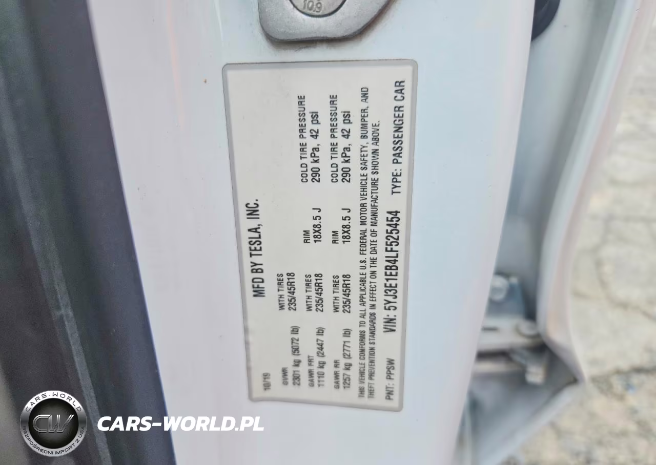 2020 Tesla Model 3 VIN:5YJ3E1EB4LF525454 - 12