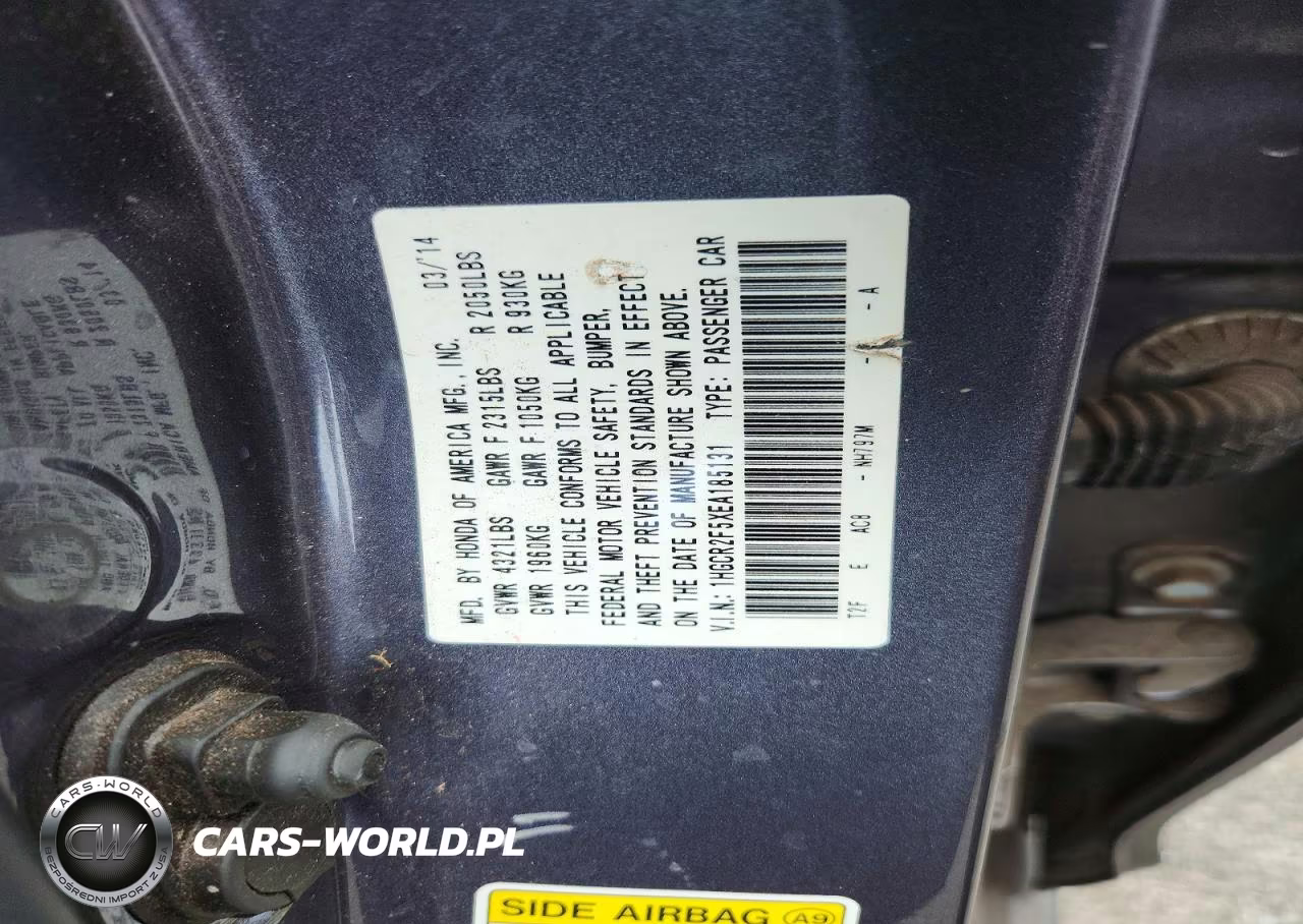 2014 Honda Accord Sport VIN:1HGCR2F5XEA185131 - 13