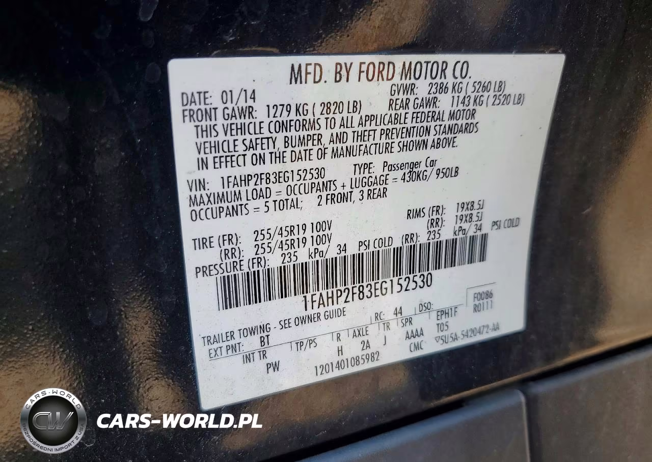 2014 Ford Taurus Limited VIN:1FAHP2F83EG152530 - 13