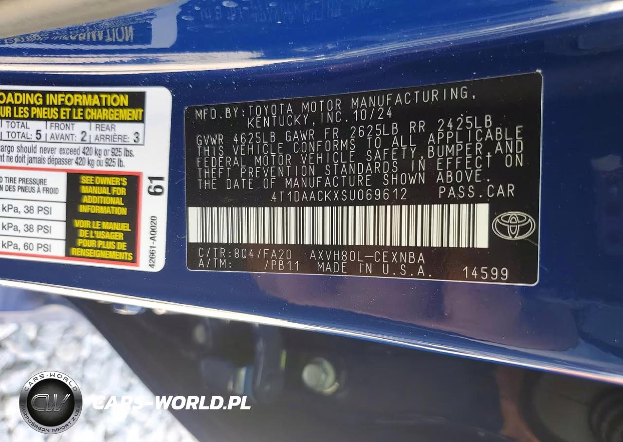 2025 Toyota Camry Le VIN:4T1DAACKXSU069612 - 12