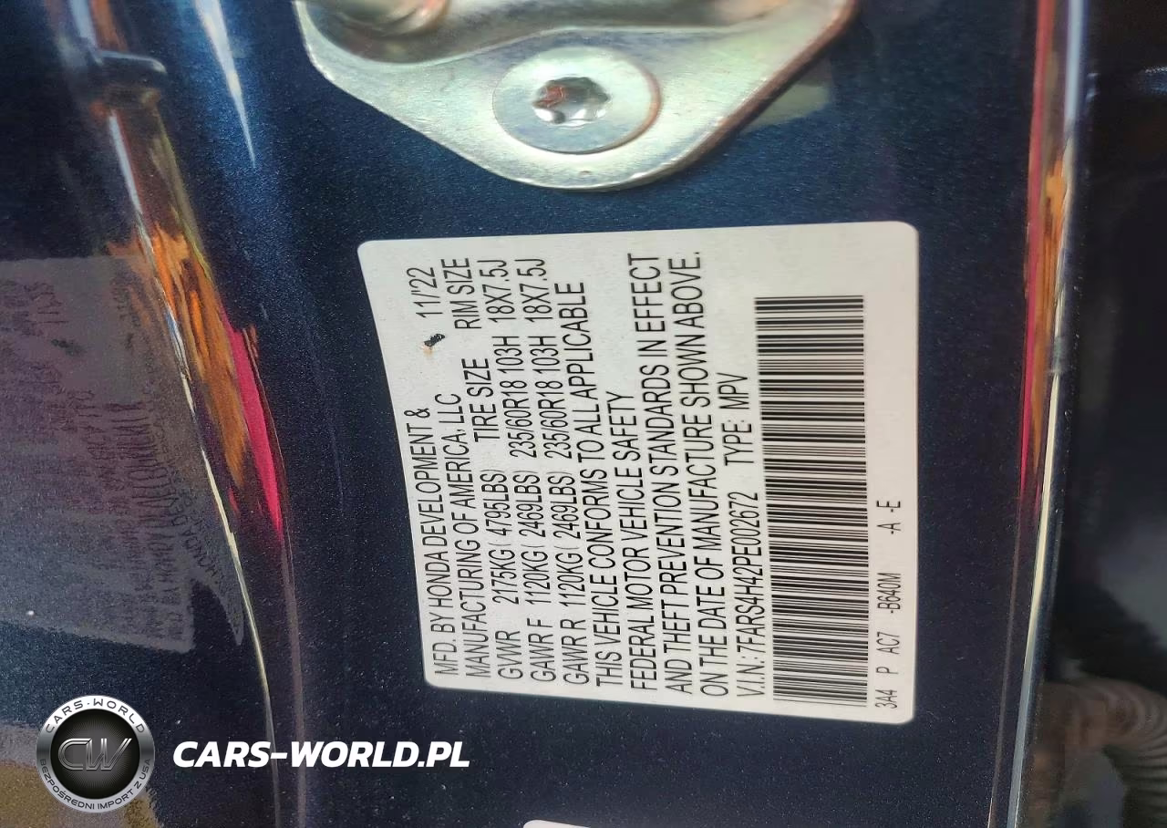 2023 Honda Cr-V Ex VIN:7FARS4H42PE002672 - 12