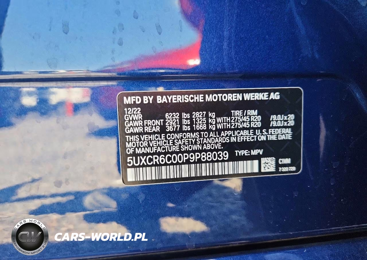 2023 BMW X5 xDrive40I VIN:5UXCR6C00P9P88039 - 13