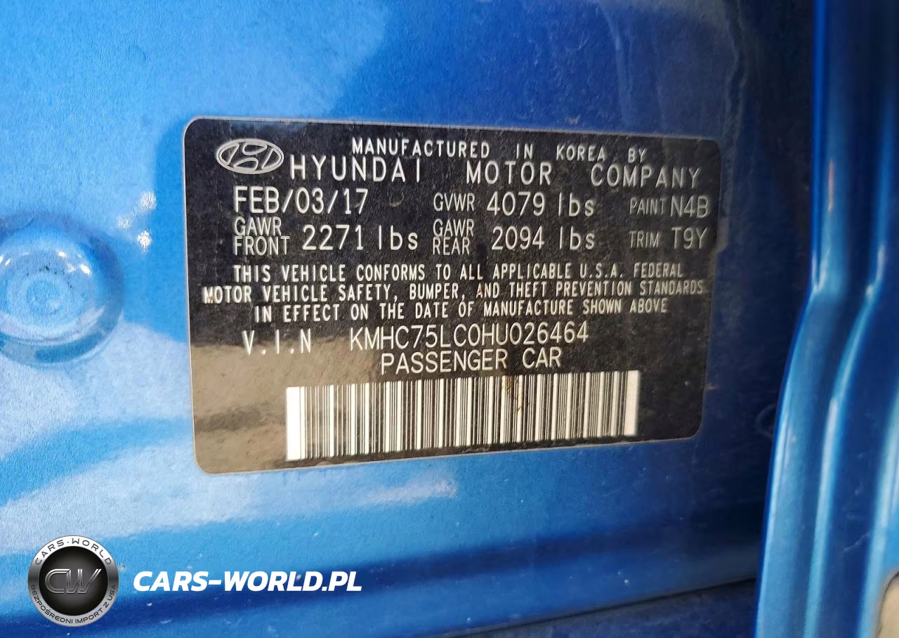 2017 Hyundai Ioniq Sel VIN:KMHC75LC0HU026464 - 14