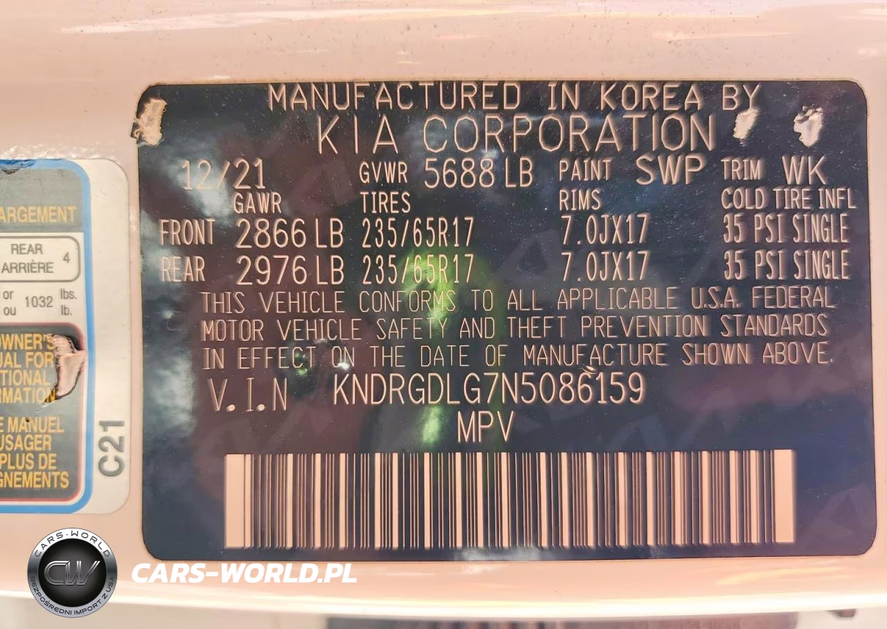 2022 Kia Sorento S VIN:KNDRGDLG7N5086159 - 13