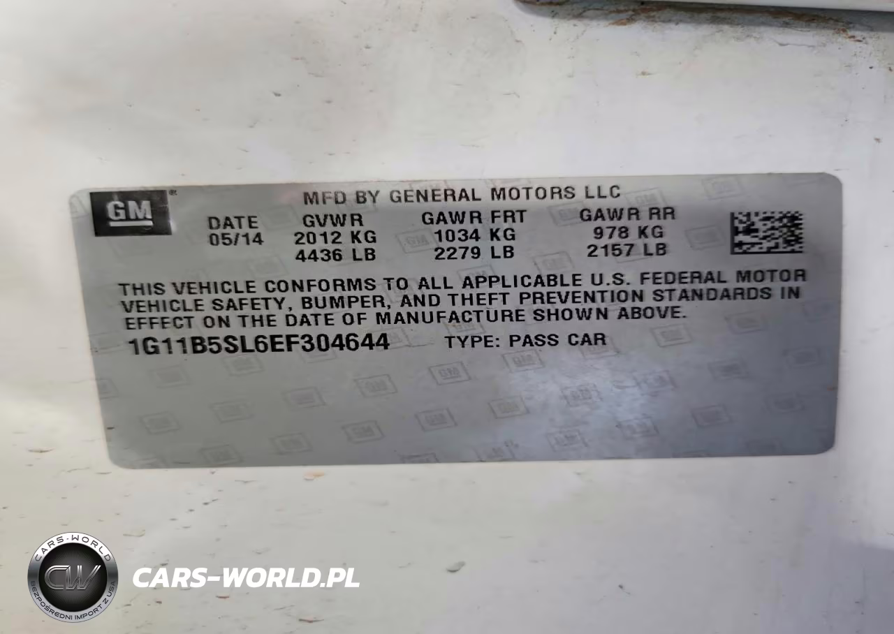 2014 Chevrolet Malibu Ls VIN:1G11B5SL6EF304644 - 12