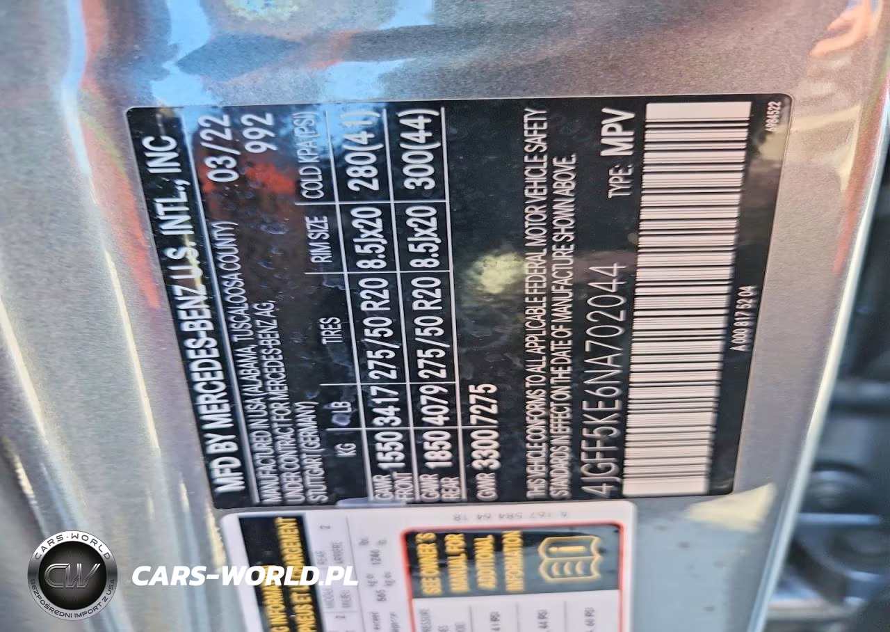 2022 Mercedes-Benz Gls 450 4Matic VIN:4JGFF5KE6NA702044 - 13