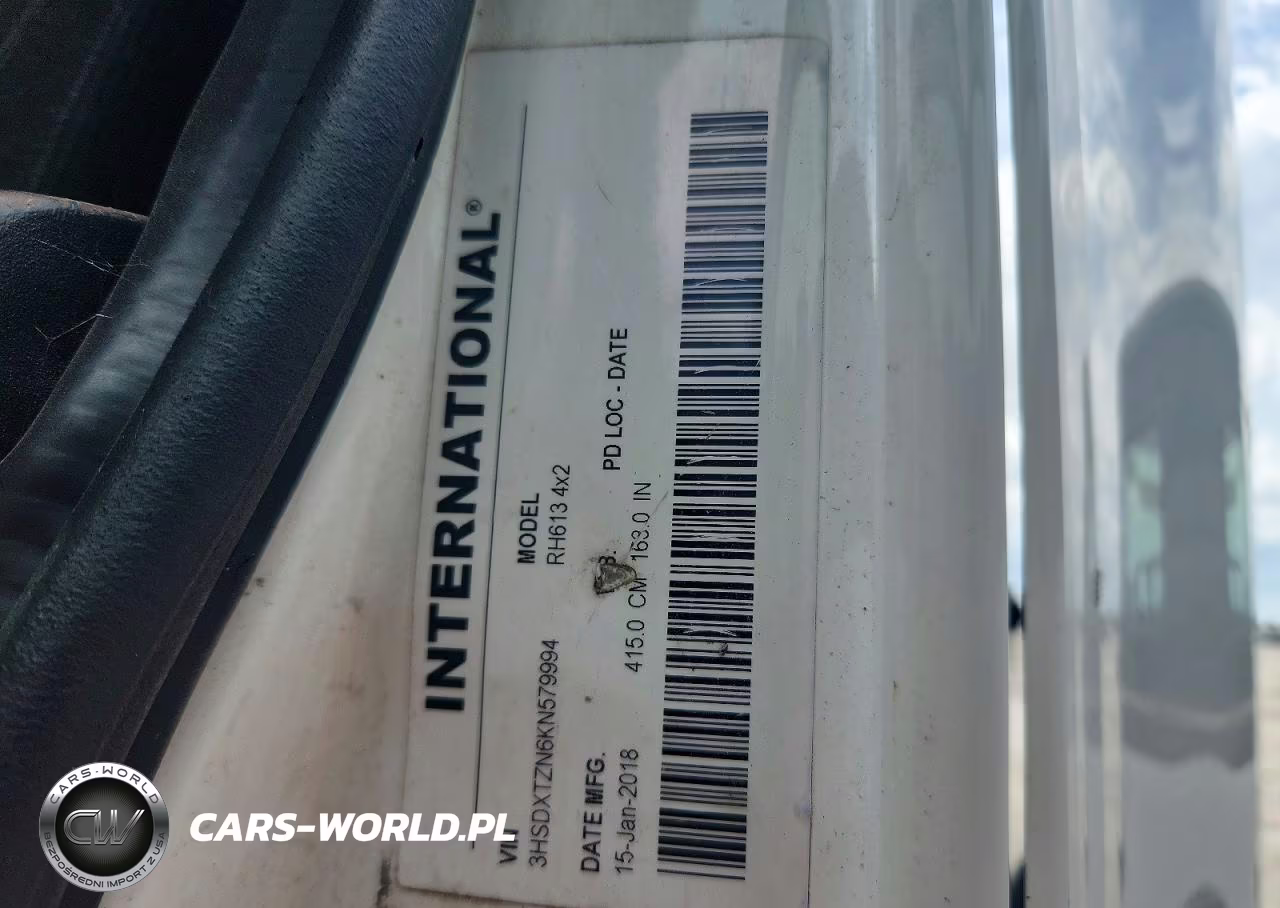 2019 International Rh613 Semi Truck VIN:3HSDXTZN6KN579994 - 10