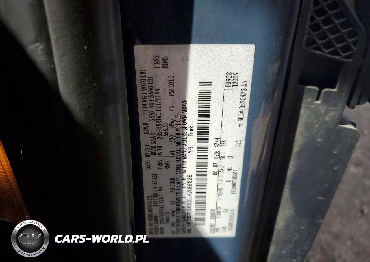 2020 Ford Transit T-250 VIN:1FTBR3X82LKA86528 - 13