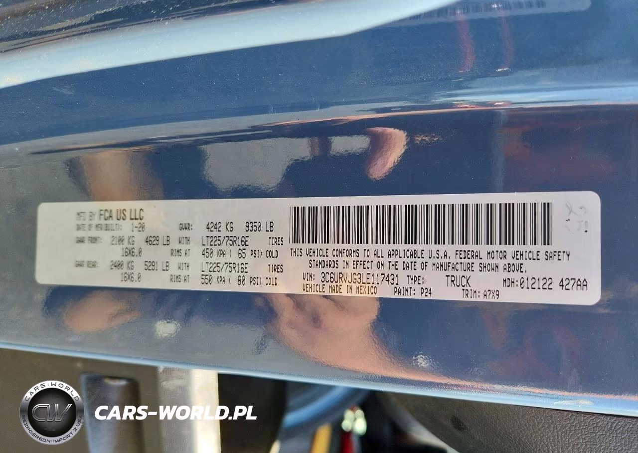 2020 Ram Promaster 3500 Delivery Van VIN:3C6URVJG3LE117431 - 13
