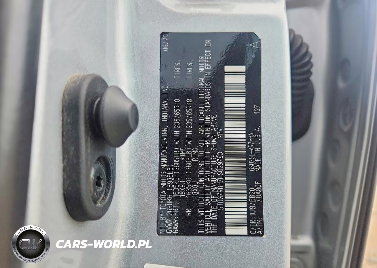 2020 Toyota Highla Xle VIN:5TDGZRBH7LS029783 - 12