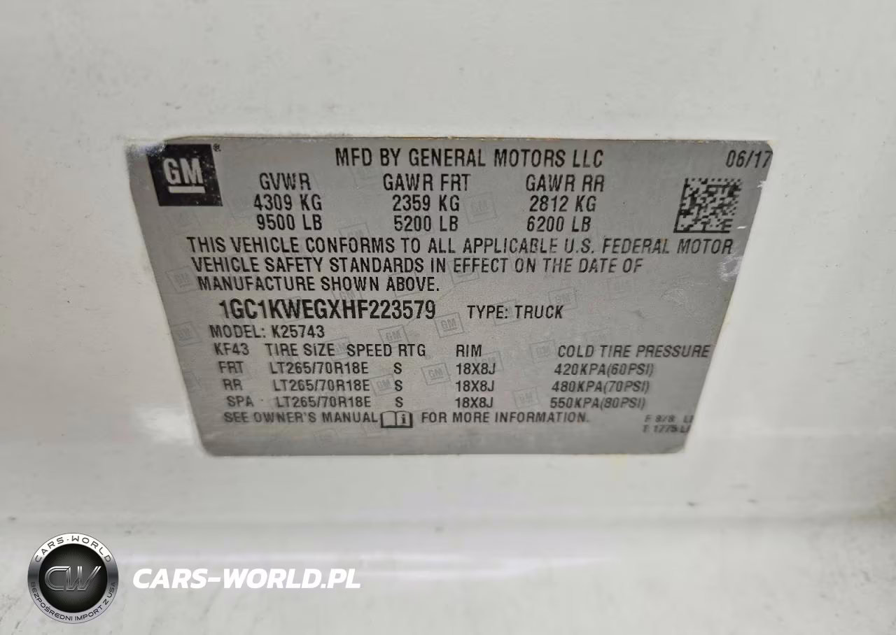 2017 Chevrolet Silverado K2500 Heavy Duty Ltz VIN:1GC1KWEGXHF223579 - 12